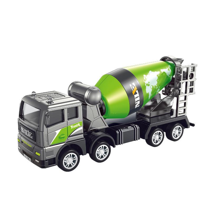 Inertial Alloy Engineering Car Excavator Mixer Truck Tank Truck Children's Toys Boy Car Model Birthday Christmas Gift