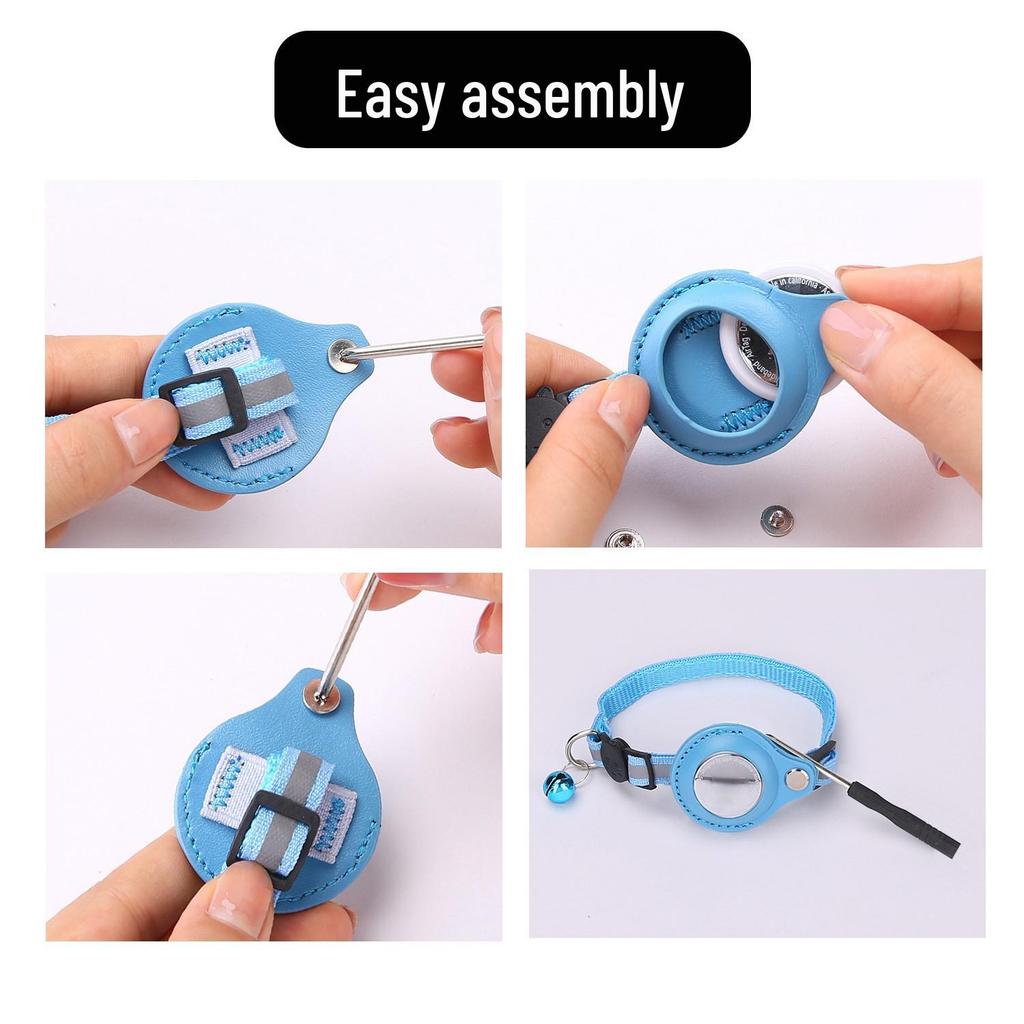 2025 Reflective Anti-Lost Cat Collar with Airtag Holder