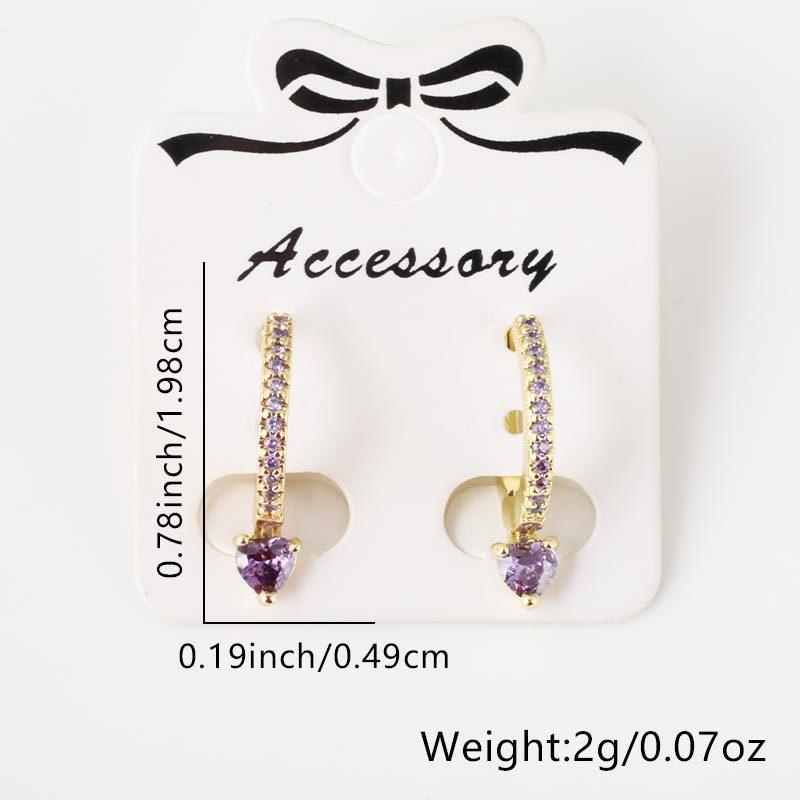 Damen Schmuck Kupfer Mikro Inlay Zirkon Ohrringe Mode Kreative Stecker Ohrringe mit Strass Accessoires