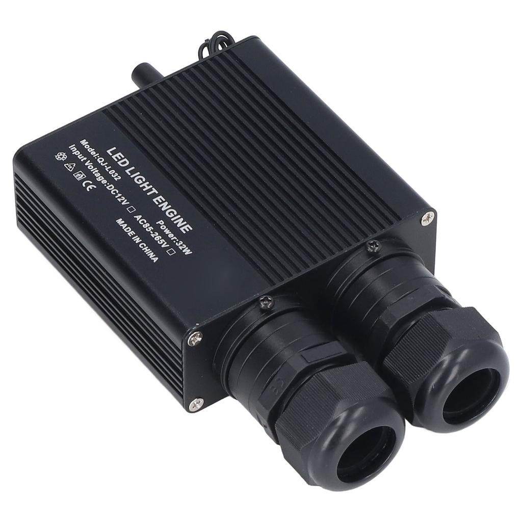 Lichtquelle mit optischen Fasern RGBW Bluetooth App Musik Fernbedienung Dual-End-Glasfaser-Treiber 32W