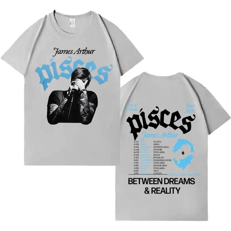 

Singer James Arthur 2026 Gothic Album Graphic TShirt Mens Y2K Style Loose Comfortable Short Sleeve TShirt Teen Version 4XL