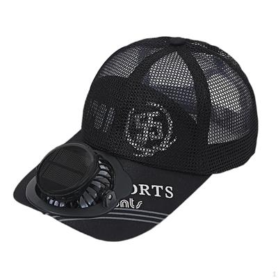 Hat with Solar-Powered Fan for Hiking and Cycling