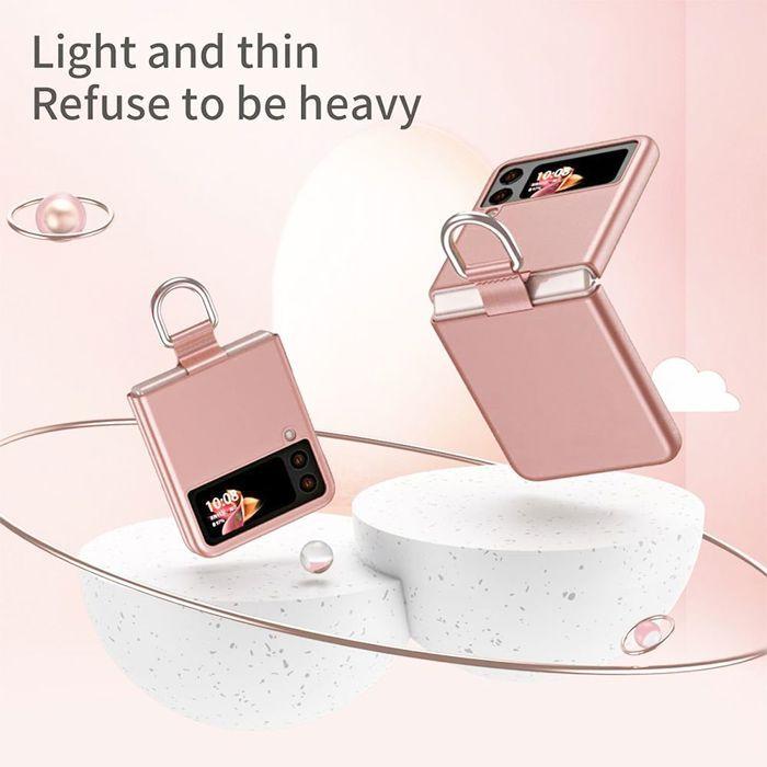 Coque de protection - BOOLING - Samsung Galaxy Z Flip 4 - Antichoc - Anti-rayures - Rose