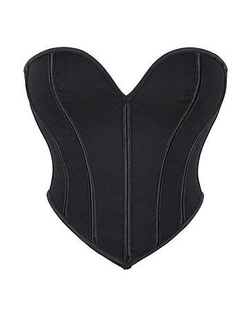 

Black matte tube top, shapewear, corset, open button, backless fish bone, chest wrap, small vest. XS чёрный