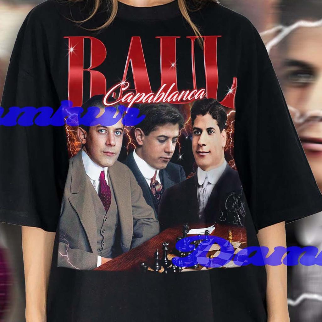 Raul Capablanca Shirt, Raul Capablanca Tshirt, Famous Chess Player Tee, Gift for Your Dad, Daddy T-shirt Christmas Present Ideas