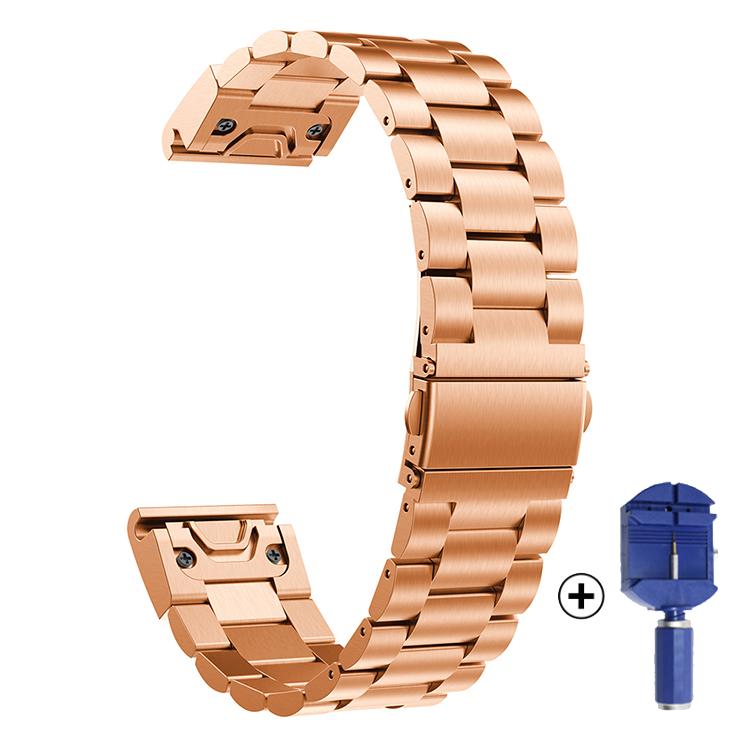 Nerezový řemínek pro Garmin Fenix 5 5S/5X Plus/6S 6X Pro/Forerunner 945 Řemínek 22MM Náramek Rychloupínací Kovový Pásek na Hodinky Correa