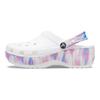 Crocs Classic Clog Tie-Dye Trendige Clogs Damen Clogs Weiß Lila 207580-94S