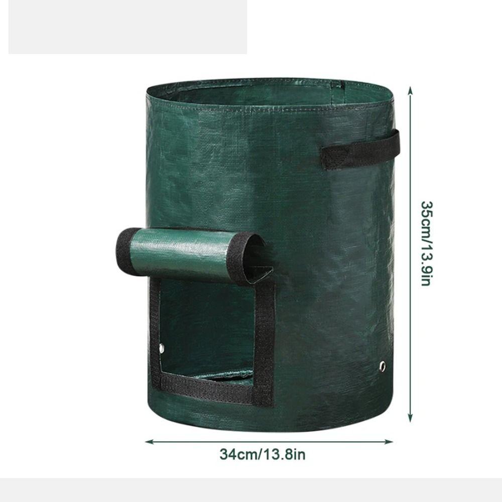 

ПЭ мешок для посадки в саду 3/5/7/10 галлонов контейнер для посадки овощей томатов картофеля цветов 34x35cm-7 gallon-UK