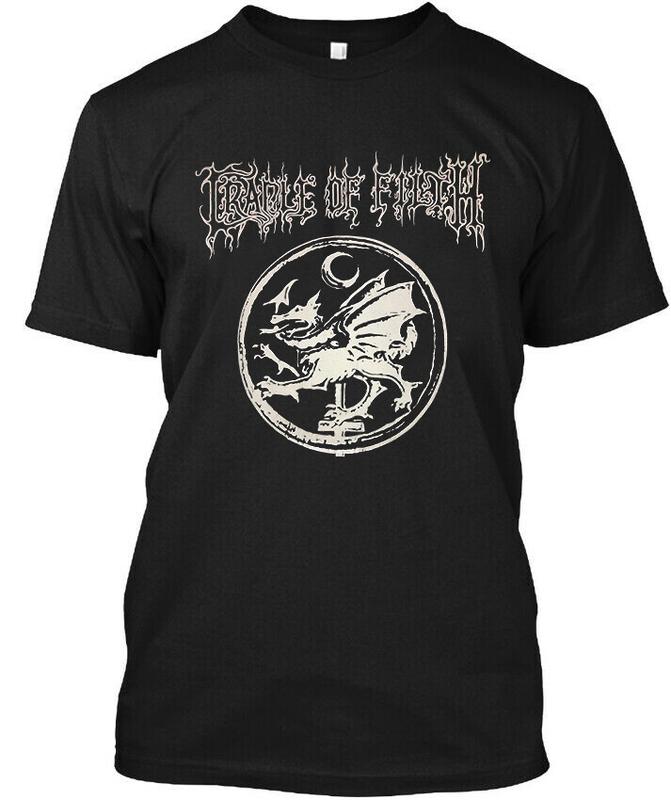 

Limited New Popular Cradle of Filth English Music Art Retro Logo Unisex T-shirt XXXL