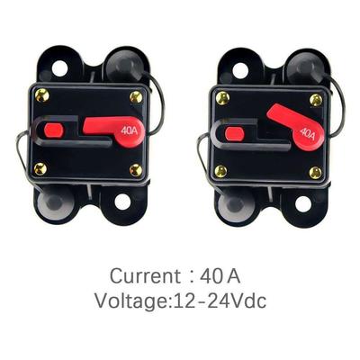 12V-24V Inline Auto Waterproof Circuit Breaker 60 AMP Manual Reset Switch