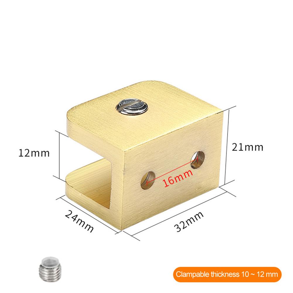 Glascliphalter Glasregal-Klemme Toiletten Weinschränke Gebürstetes Kupfer Gold Stützhalterung Feste Stückzahl