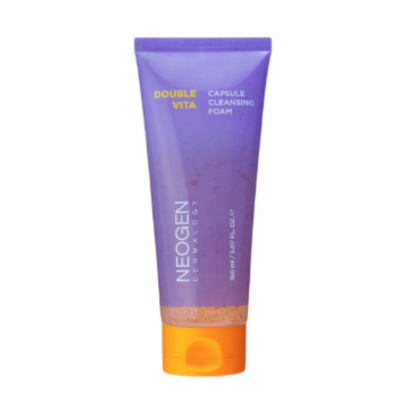 NEOGEN Dermalogy Double Vita Capsule Cleansing Foam 150ml – Brightening Vitamin Cleanser for Deep Pore Care