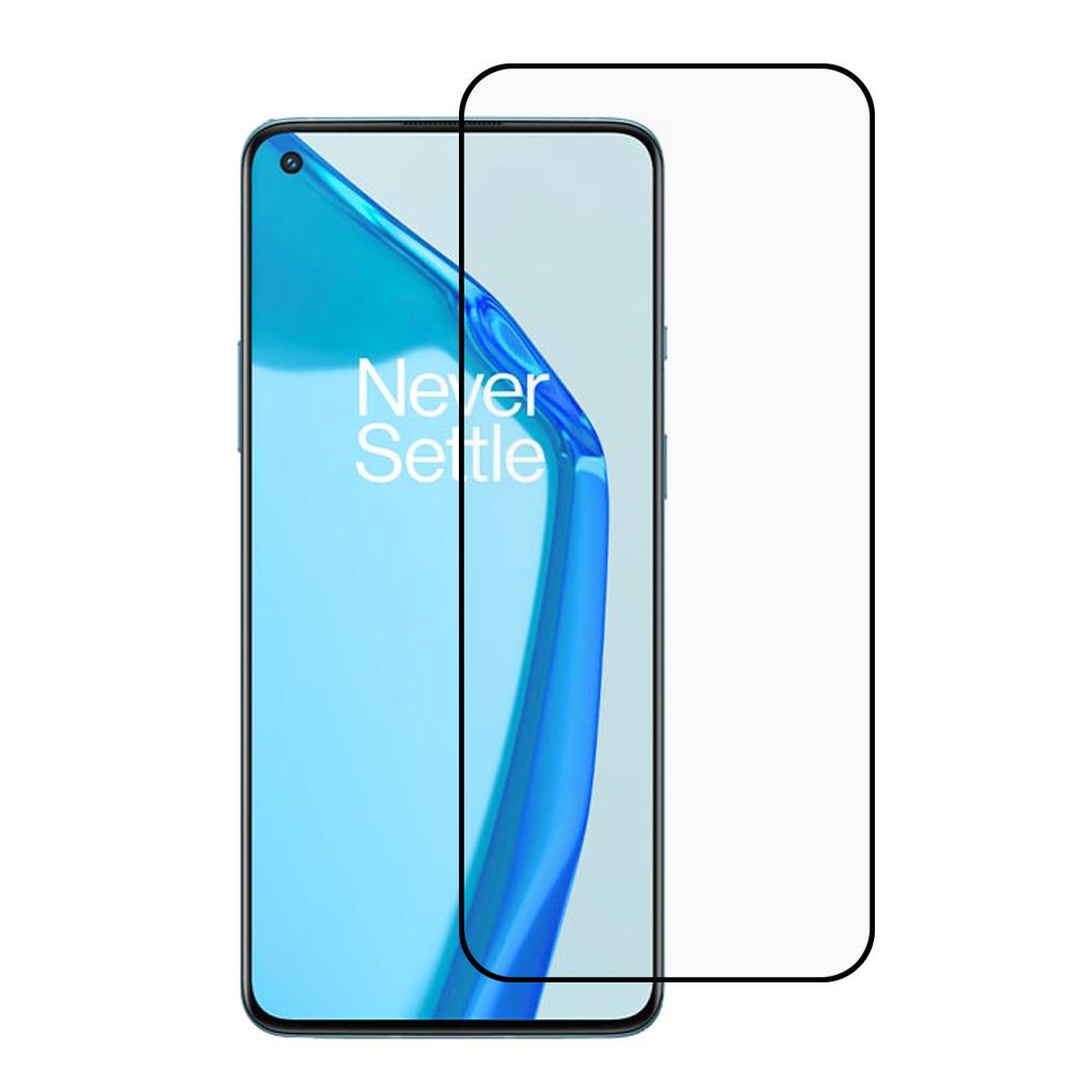 Full Screen Coverage Silk Printing Tempered Glass Film Screen Protector Support Fingerprint Unlock for OnePlus 9 Pro/10 Pro [Full Glue]