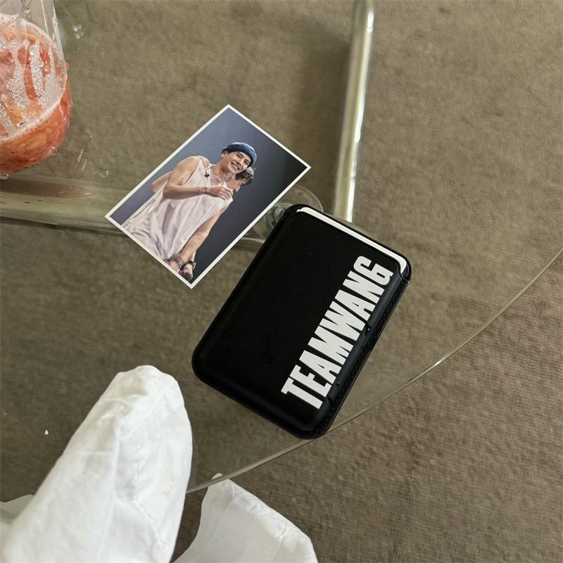 Ins Cute Magsafe Magnetic Card Clip Phone Case For Iphone 15 Pro Max Magnetic Wallet Card Holder Phone Accessorie