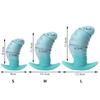 Semaxy Anal Plug Silicone Dildo for Men and Women Mango Shaped Anal Plug Extra Thick Dildo with Uneven Threads Anal Expansion Soft Anal Goods Anal