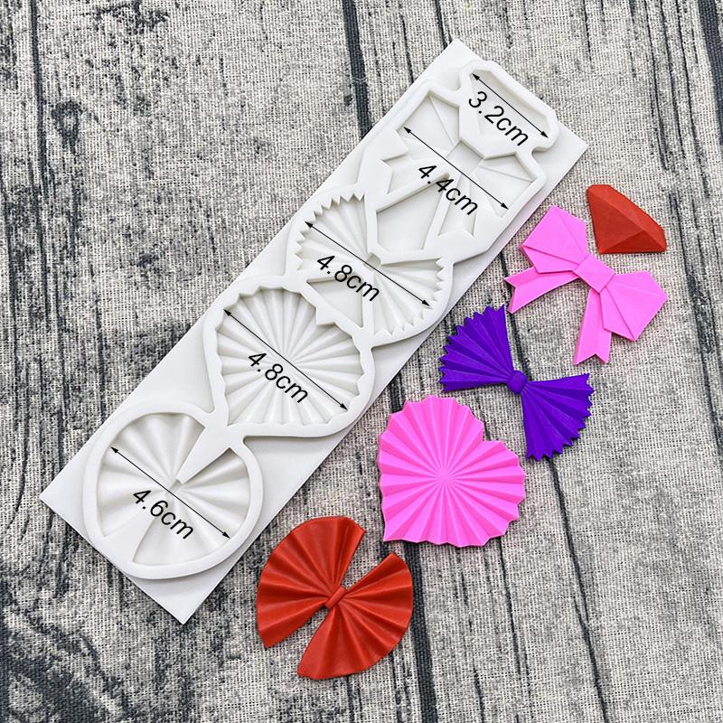 

Силиконовая форма для выпечки торта в виде банта Sugarcraft, инструменты для шоколадных кексов из смолы, инструменты для украшения помадкой