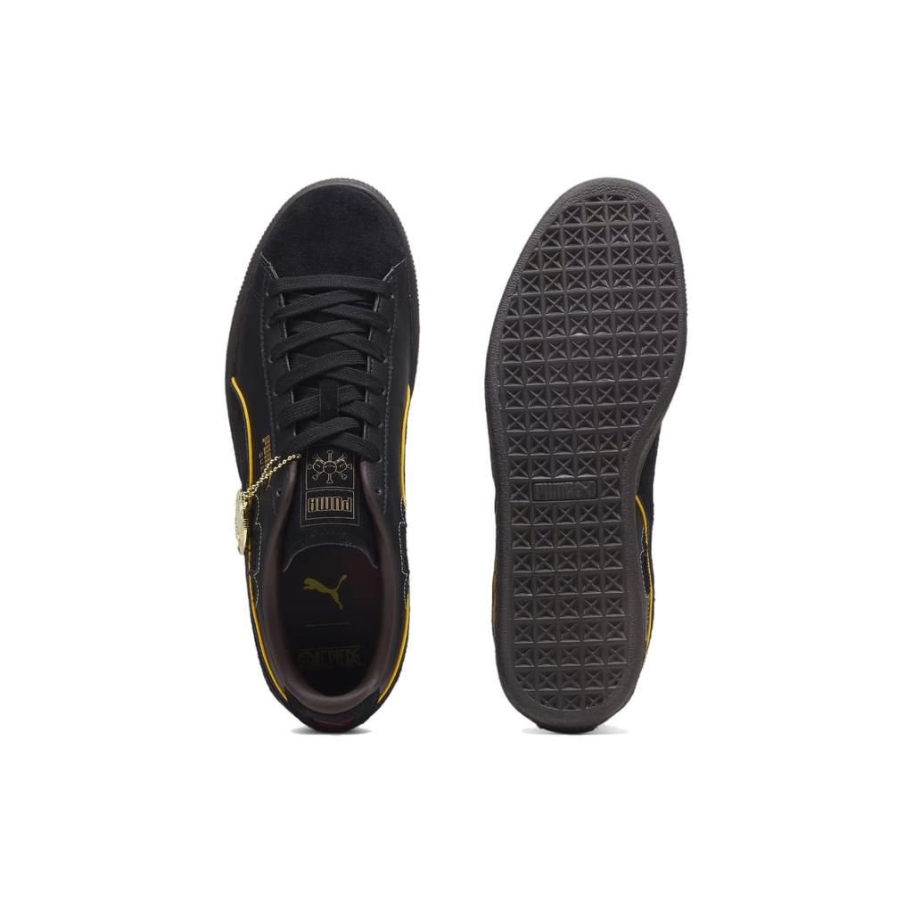 One Piece x Puma Suede Barbe Noire Chaussures pour Homme Chocolat Foncé 396525-01