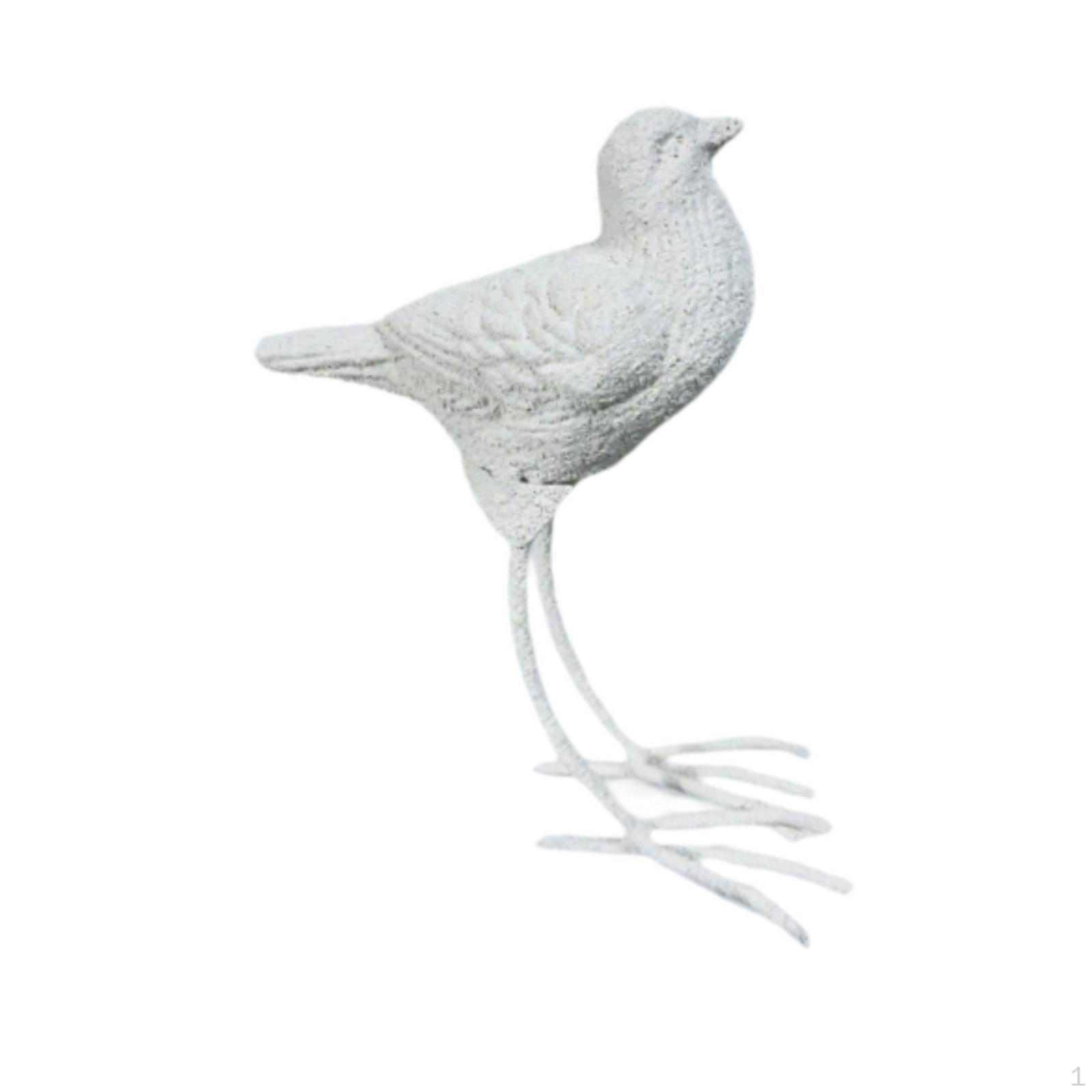 

Чугунная фигурка птицы для украшения дома и коллекционирования белый
