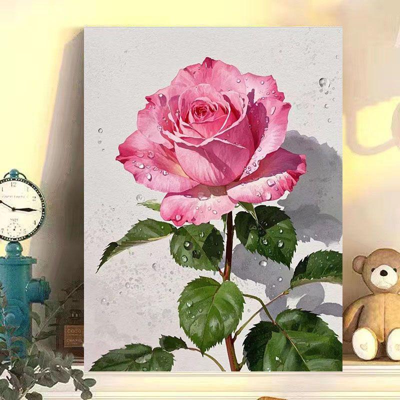 Minimalist DIY Floral Oil Painting Kit - Stress Relieving Decorative Art