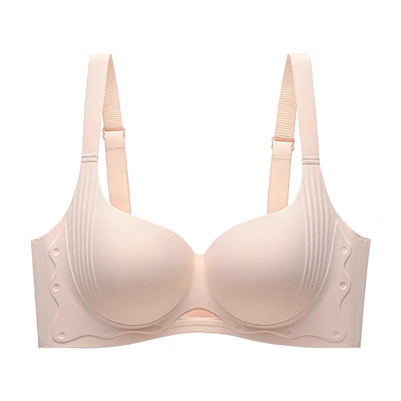 Traceless Big Breasts and Small Underwear for Women, Pull and Gather, Support Thin, Breathable, Close Secondary Breasts, Anti-sagging Large Size Bra