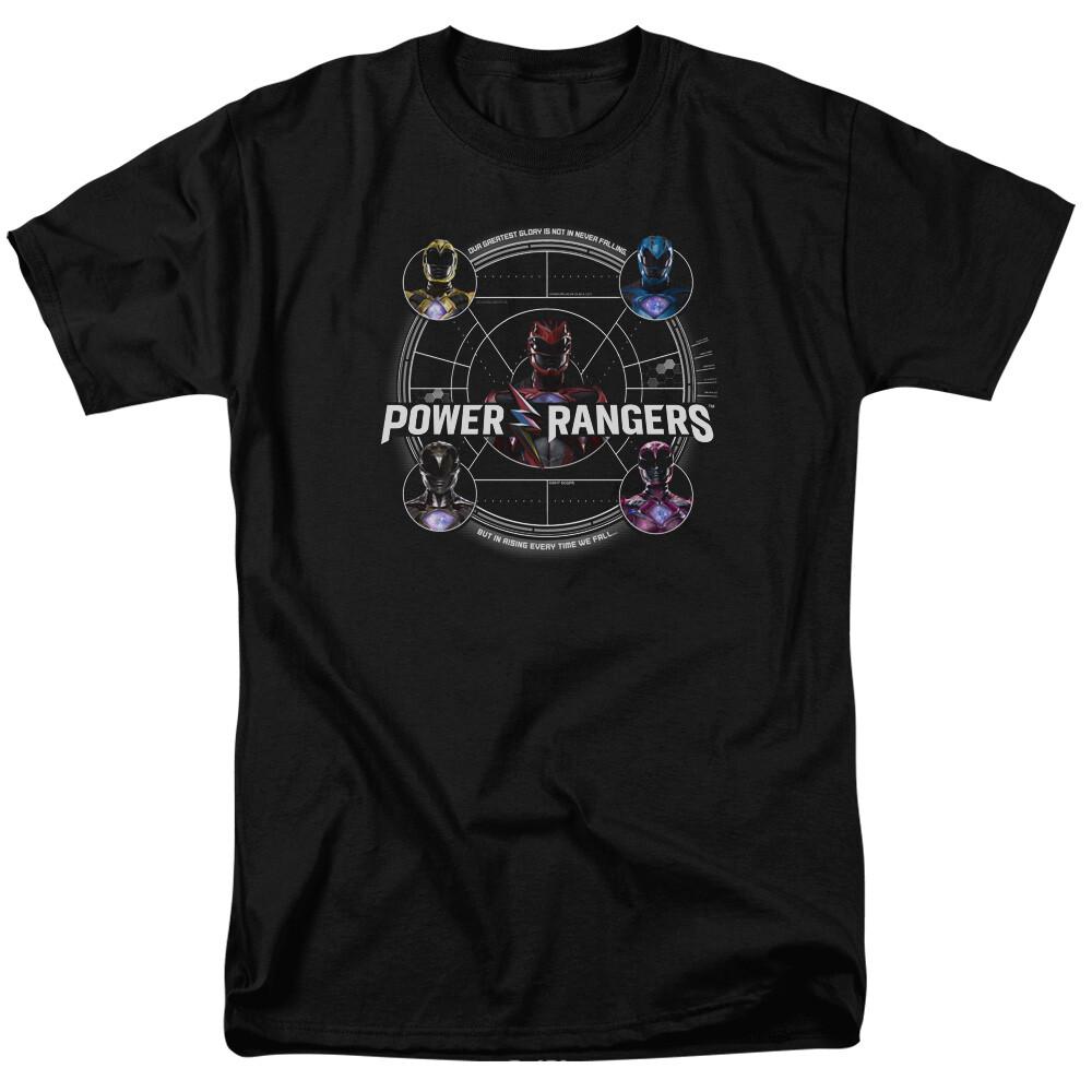 Power Rangers Movie Greatest Glory T Shirt Mens Licensed Movie Tee Black
