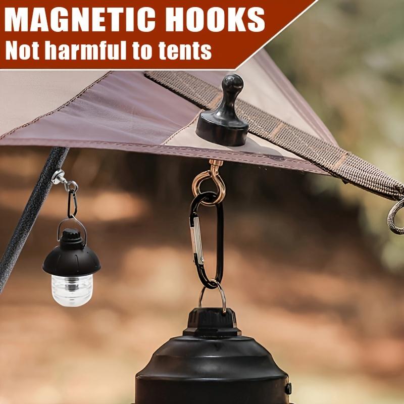 1pc Strong Magnetic Suspension Hooks, Tent Canopy Fixer Suspension Buckle, Camping Light Hooks, Outdoor Camping Essentials