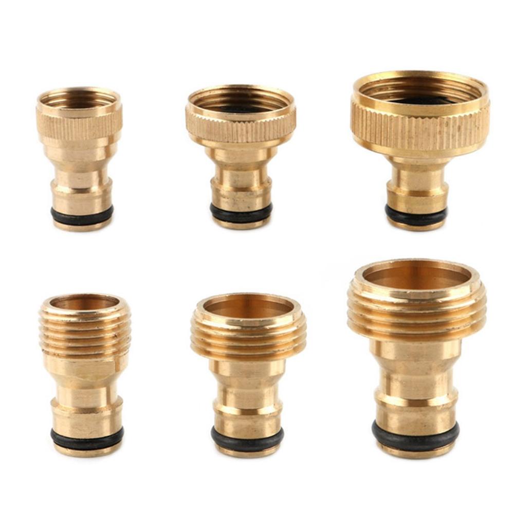 Tool Irrigation Brass Faucet Nozzle Adapter Hose Fitting Water Gun Joints Thread Quick Connector