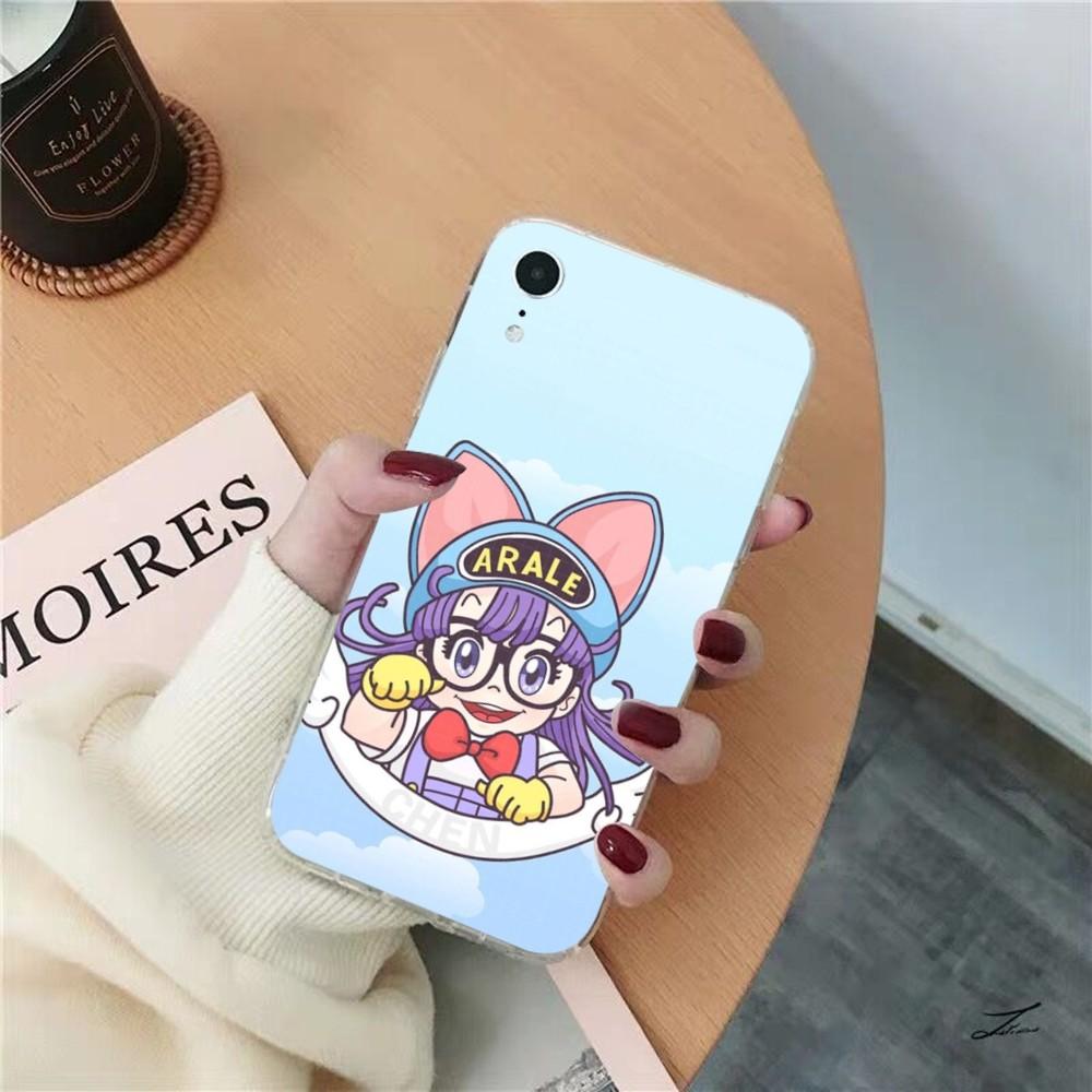 Cartoon Dr Slump Phone Case for iPhone 15 8 7 6 6S Plus X SE 2020 XR XS 14 11 12 13 Mini Pro Max Mobile Case