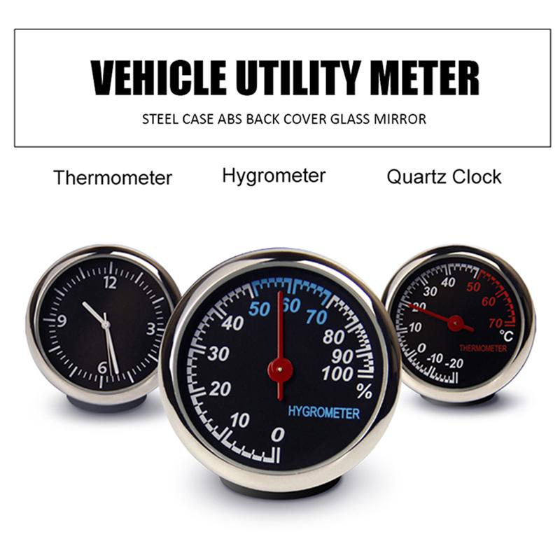Mini Auto Automobil Digitaluhr Auto Uhr Thermometer Hygrometer Messgeräte Dekoration Ornament Uhren Auto Innen Aufkleber
