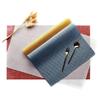 Simple Square Woven Imitation Linen Placemat Insulated Western Food Placemat PVC Anti-scalding and Waterproof Table Mat