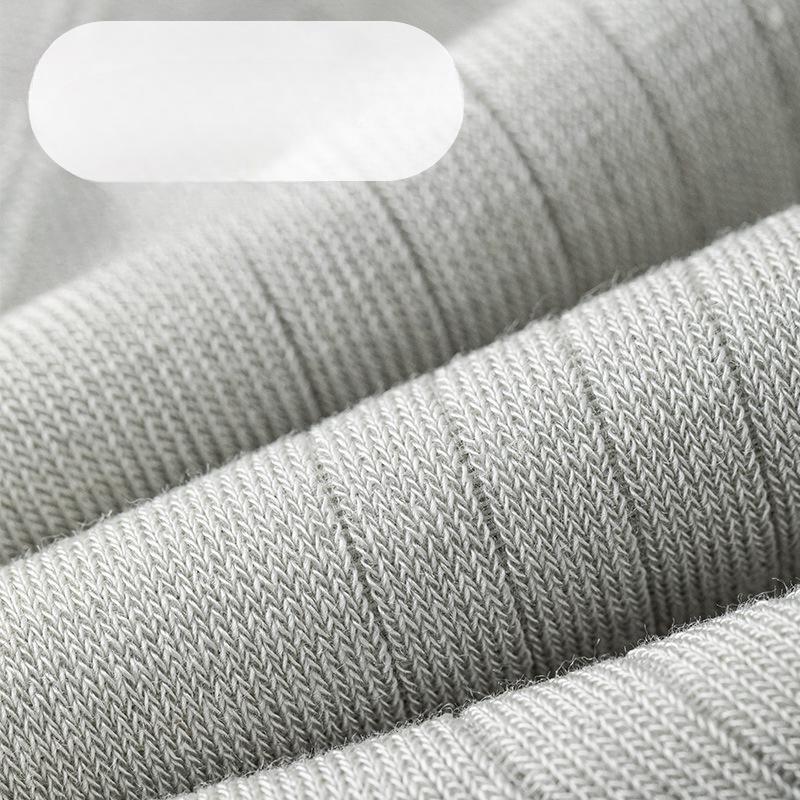 Men's Mulberry Silk Mid-calf Socks, Boneless Solid Color Casual Business Socks, Light and Breathable Mid-calf Socks for Spring and Summer