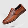 2026 Men's Breathable Soft Sole Slip-On Casual Shoes with Comfortable Rubber Perforated Design