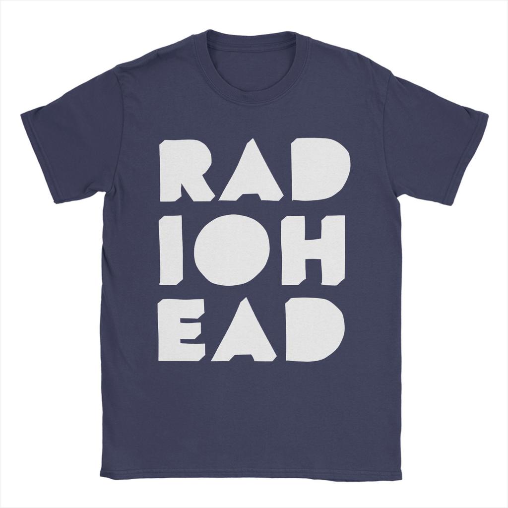 Men's Radiohead  T Shirts  Pure Cotton Clothes Humorous Short Sleeve Crew Neck Tees 6XL T-Shirt