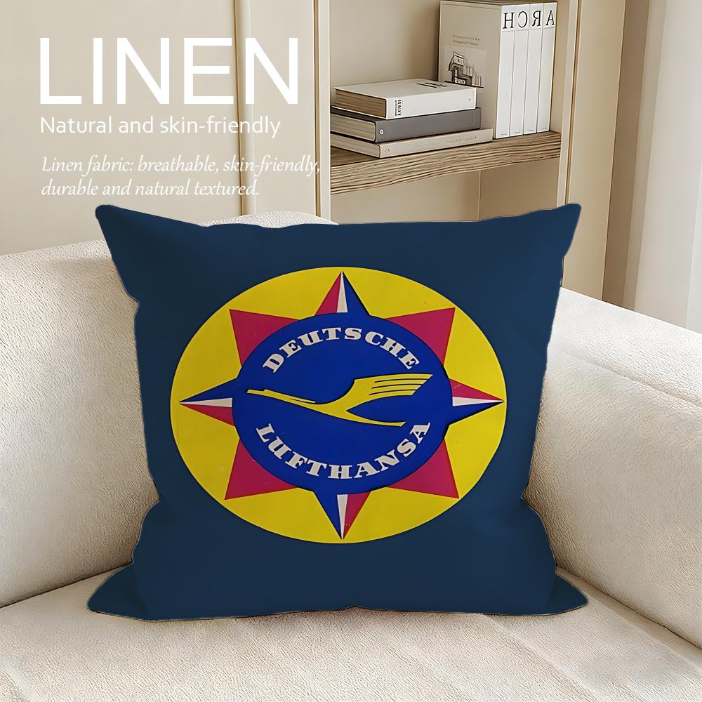 Brand Lufthansa Cushion Cover Pillowcase Set Pcs X X Breathable Washable Sofa Cushion Cover