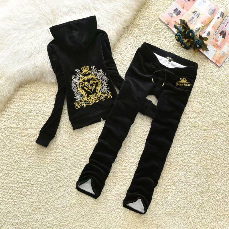 

Женский облегающий спортивный костюм из бархата 2020 года с застежкой-молнией со стразами и вышивкой на осень/зиму Extra Large