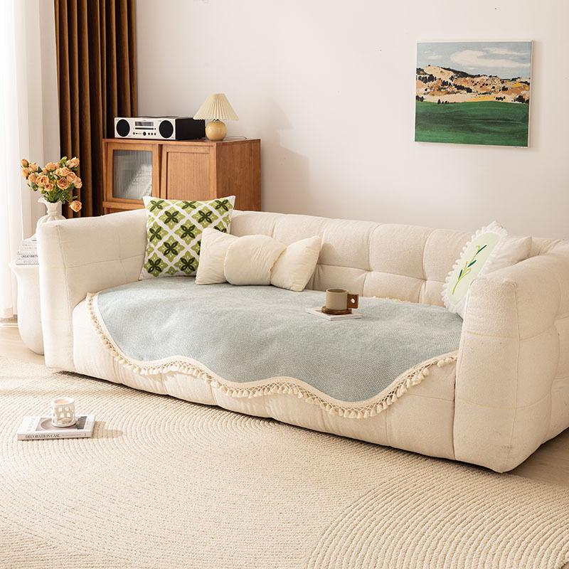 Special-Shaped Irregular Sofa Cushion  New Chenille Straight Row Seat Cushion Four-Season Universal Non-Slip Cover Cover Cloth Towel