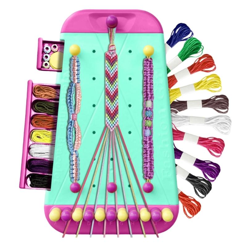 Friendship Bracelet Maker Set Inspires Creativity and Hands On Skills for Unique Designs for Kids and Beginners