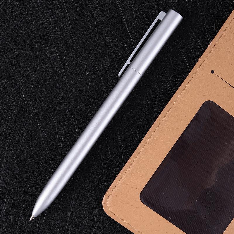Penna a Gel Rotante in Metallo Penna Segnatrice con Ricariche per Penne Segnatrici Metalliche Xiaomi 0,5 MM Scrittura Fluida Sobria Elegante e Solida Ufficio Business