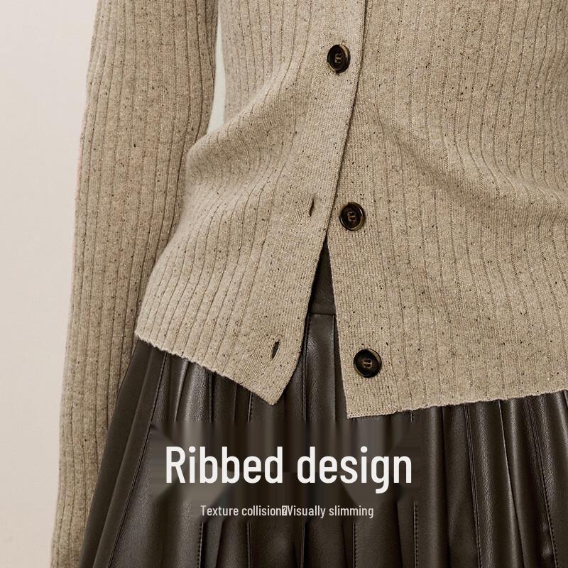 Women's V-Neck Slim-Fit Long-Sleeve Knit Cardigan