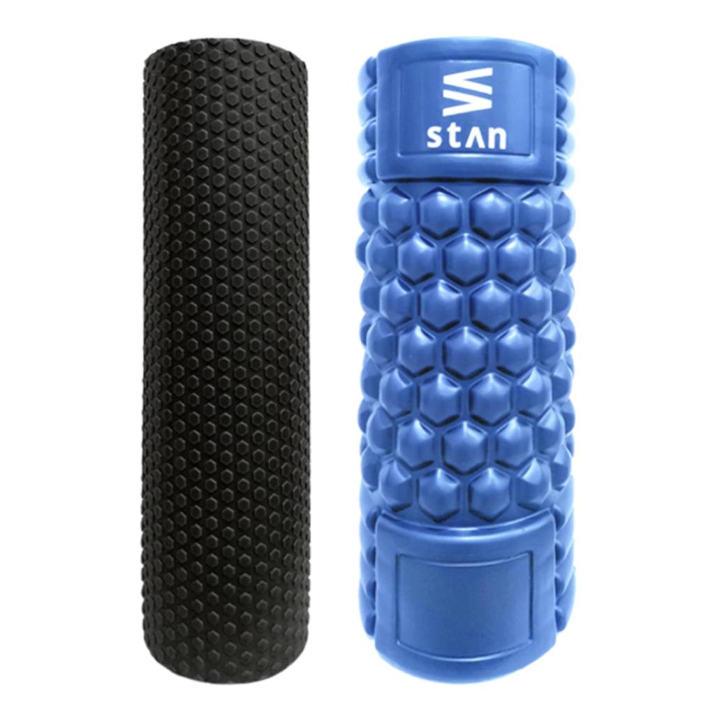 stan Skumrulle Sett Myofascial Release Triggerpunkt Strekkrulle Yoga Stang (Blå)