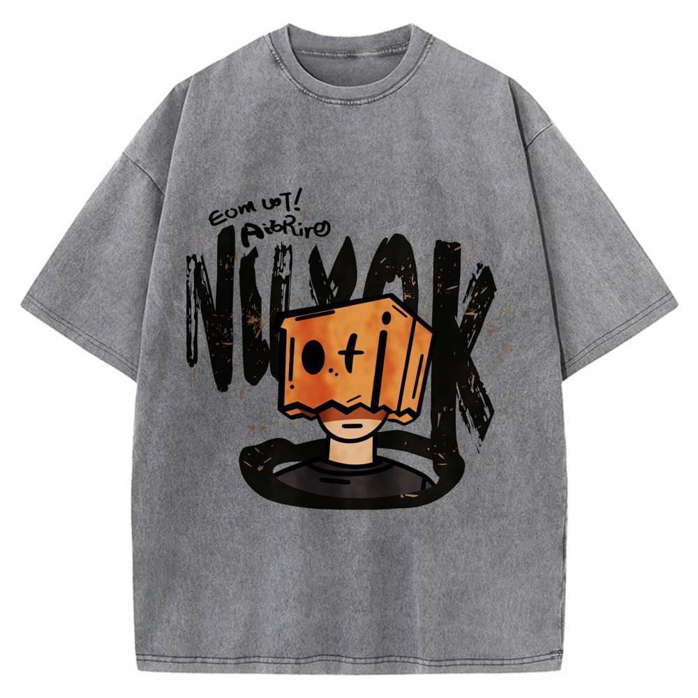 100% Cotton Oversized T-Shirt, Box Head Graffiti Vintage Streetwear Unisex Tee XL