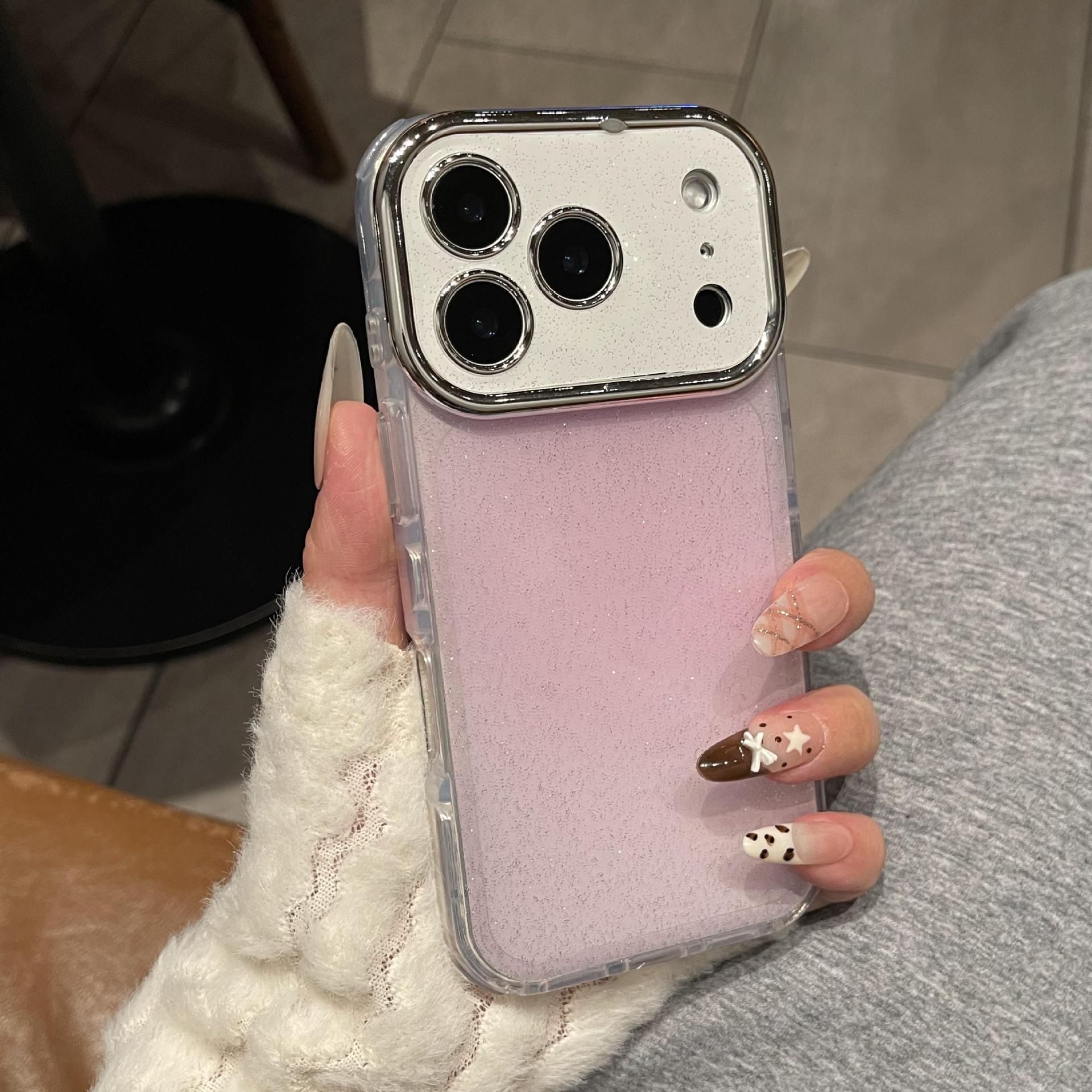 

Premium Rhinestone Clear Case for iPhone 16/17 Pro Max 15 Pro