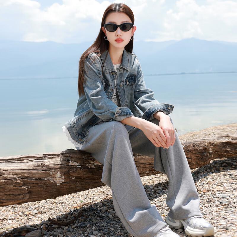 

Women s Plus Size Relaxed Fit Knit Straight Leg Pants 2XL