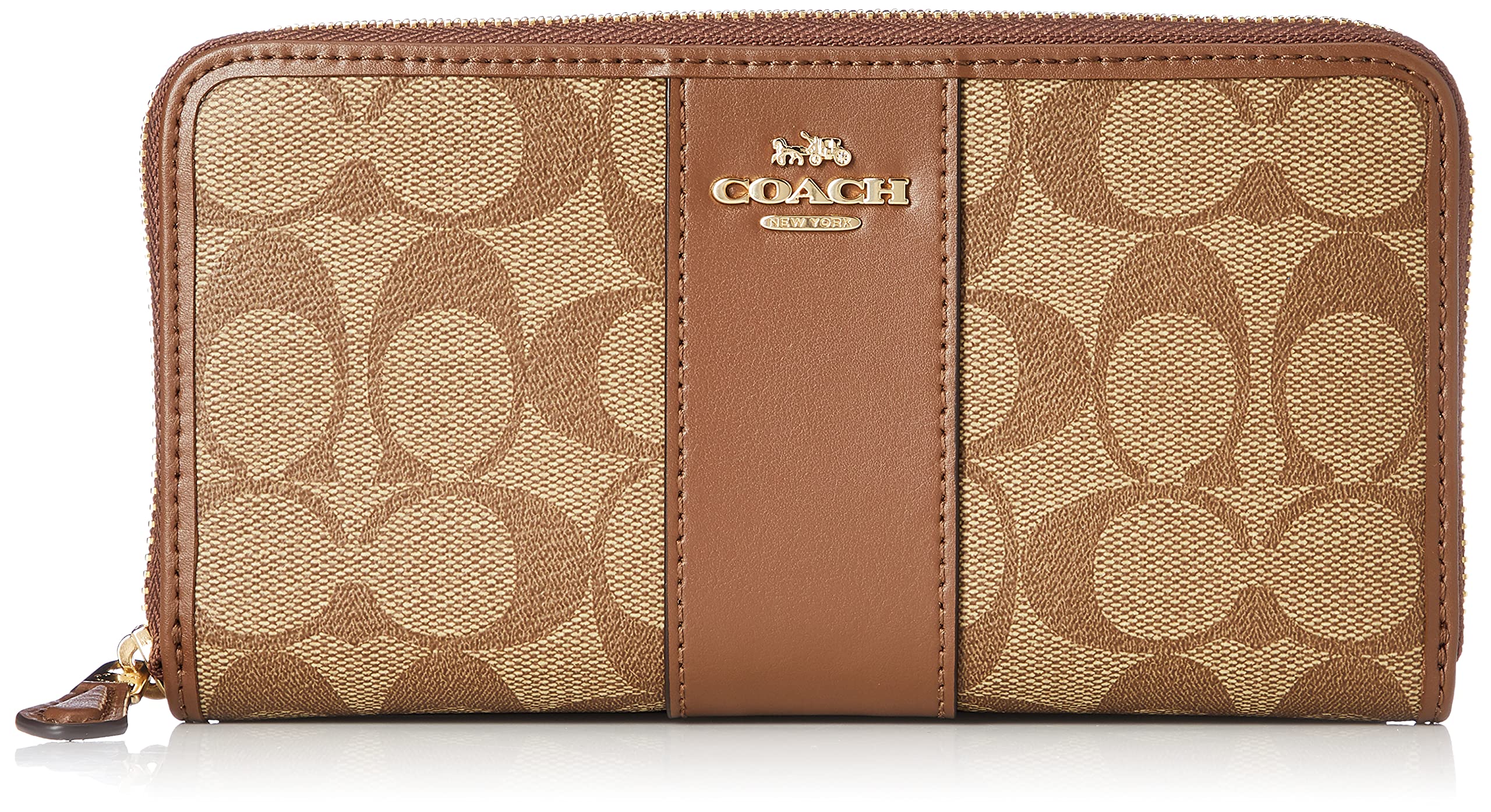 

PVC coated canvas long wallet 54630 [Coach] Women s Im/KhakiSaddle2 [Item]