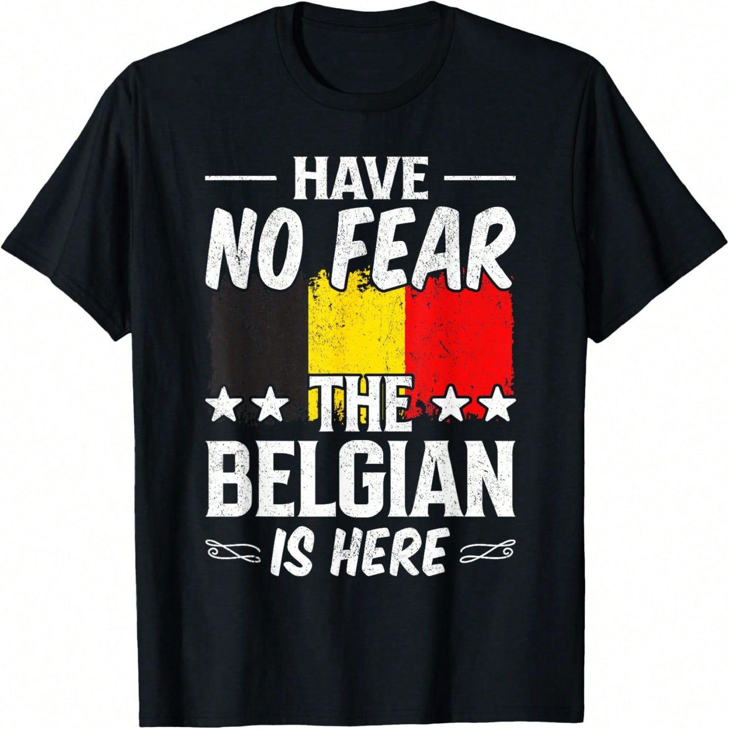 Have No-Fear The Belgian Is Here World-Traveler Football Fan T-Shirt S разноцветный