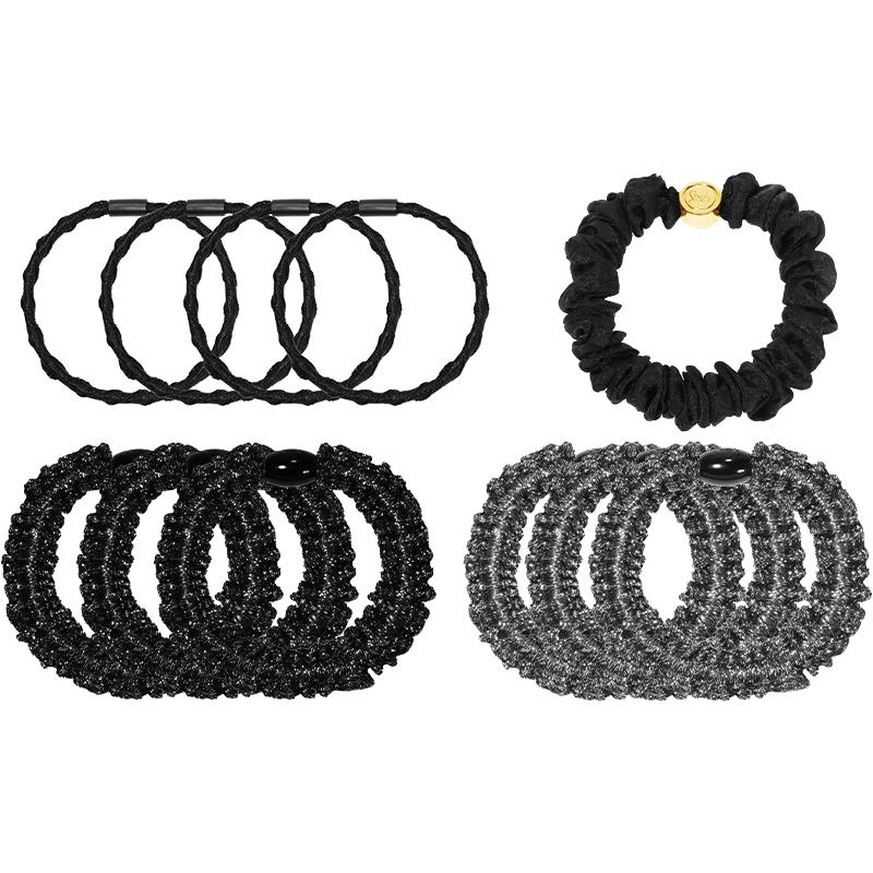 Elegant 11-Piece Hair Tie & Scrunchie Set 1 Set