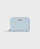 Sunlit Mini Zipper Wallet (Fog Blue)