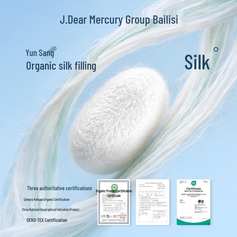 J.Dear Little Ice Silkworm Cooling Silk Summer Quilt