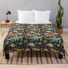 Manta de Jantar Desenho Animado Dinossauro Macia Leve Durável Aconchegante Cama Sofá Viagem Acampamento Manta de Pelúcia para Crianças Adolescente Adulto