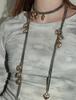 Niche High-End Metal Heart Pendant Necklace & Body Chain for Men and Women